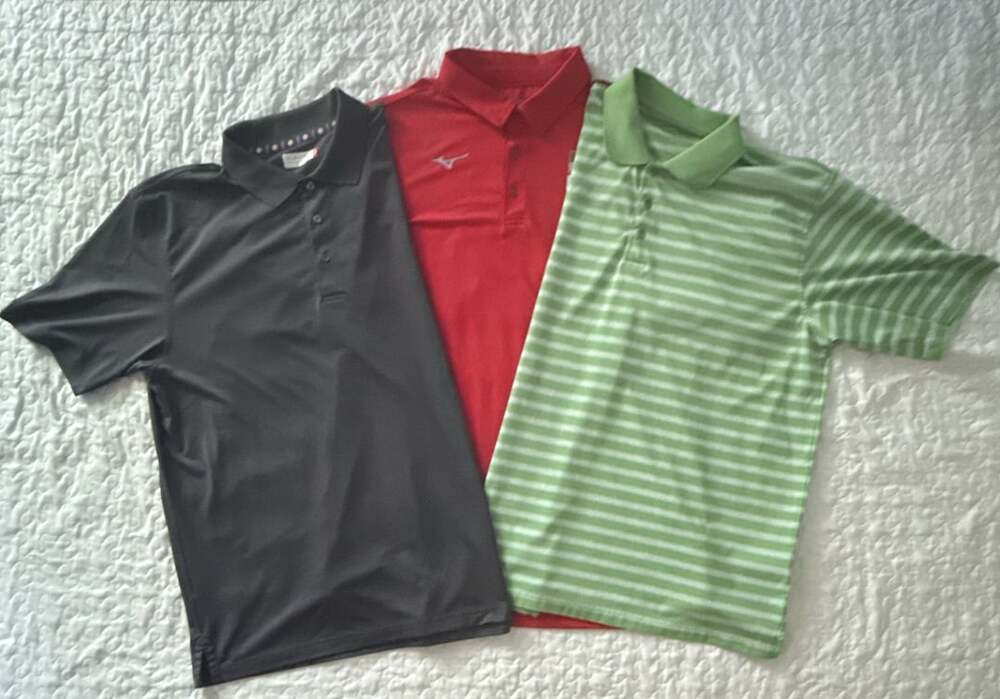 Lot of 3 Golf Polo Shirt XL (Tommy Bahama, Mizuno Performance, Ben Hogan)